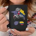 Colombian Girl Usa Heritage American Colombia Flag Coffee Mug Unique Gifts