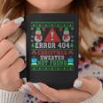Computer Error 404 Ugly Christmas Sweater Not's Found Xmas Coffee Mug Unique Gifts