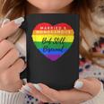 Cool Pride Married But Still Bisexual Rainbow Heart Coffee Mug Unique Gifts