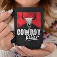Cowboy Killer Funny Wild Vintage Western Rodeo Bull Skull Rodeo Funny Gifts Coffee Mug Unique Gifts