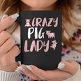 Crazy Pig Lady Piglet Farm Coffee Mug Funny Gifts