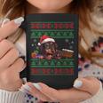 Cute Dachshund Dog Lover Santa Hat Ugly Christmas Sweater Coffee Mug Unique Gifts