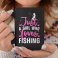 Cute Fishing For Women Girls Kids Fisher Fisherman Bass Fish Coffee Mug Unique Gifts