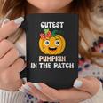 Cutest Pumpkin In The Patch Baby Girl Halloween Fall Coffee Mug Unique Gifts