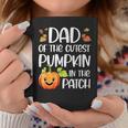Dad Of Cutest Pumpkin In The Patch Halloween Thanksgiving Coffee Mug Funny Gifts