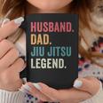 Dad Husband Jiu Jitsu Legend Jiu Jitsu Dad Fathers Day Coffee Mug Funny Gifts