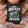 Dads Against Weed Funny Gardening Lawn Mowing Lawn Mower Men Coffee Mug Funny Gifts
