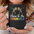 Dare To Be Yourself Cute Lgbt Gay Pride Coffee Mug Unique Gifts
