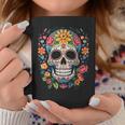 De Los Muertos Day Of The Dead Sugar Skull Halloween Coffee Mug Funny Gifts