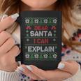 Dear Santa I Can Explain Ugly Christmas Sweater Coffee Mug Unique Gifts