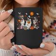 Dog Border Collie Three Border Collie Dogs Witch Scary Mummy Halloween Zombie Coffee Mug Unique Gifts