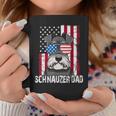 Dog Dad Fathers Day Gift Mini Schnauzer Usa Flag 4Th Of July Coffee Mug Funny Gifts