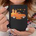 Dog Goldendoodle Pumpkin Truck Fall Leaf Thanksgiving Halloween Coffee Mug Unique Gifts