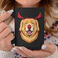 Dog Lover Golden Retriever Dressed As Rudolph On Christmas Coffee Mug Unique Gifts