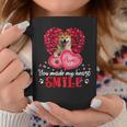 Dog Shiba Inu You Make My Heart Smile Shiba Inu With Heart Coffee Mug Unique Gifts