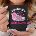 You Don't Walk Alone Pink Shoes Ribbon Breast Cancer Warrior Coffee Mug Unique Gifts