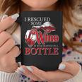 Drinking Wine Alcohol Rescued Coffee Mug Funny Gifts