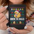 Duck The Halls Ugly Christmas Sweater Meme Coffee Mug Unique Gifts
