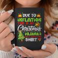 Due To Inflation Ugly Christmas Sweaters Xmas Pajamas Coffee Mug Unique Gifts
