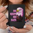 Eagle He Keeps Me Safe - She Keeps Me Wild Coffee Mug Unique Gifts