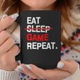 Eat Sleep Game Repeat Board Video Gamer Coffee Mug Unique Gifts