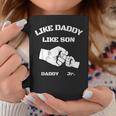 Father Son Fist Bump Matching Fathers Day Daddy Dad & Son Coffee Mug Unique Gifts