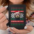 Ferret Ugly Christmas Sweater Style Santa Hat Animal Coffee Mug Unique Gifts
