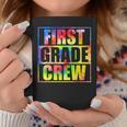 First Grade Crew Retro Groovy Vintage Back To School Coffee Mug Unique Gifts
