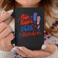 Flip Flops Faith And Freedom Fireworks 4Th Of July Us Flag Coffee Mug Unique Gifts