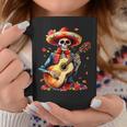 Floral Guitar Dia De Los Muertos Cute Mariachi Day Of Dead Coffee Mug Funny Gifts