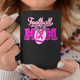 Football Cheer Mom Pink For Breast Cancer Warrior Coffee Mug Funny Gifts