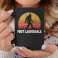 Fort Lauderdale Vintage Eighties Bigoot Retro Sunset Coffee Mug Unique Gifts
