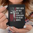 Free Men Do Not Ask Permission To Bear Arms Pro 2A On Back Coffee Mug Funny Gifts