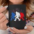 Funny 4Th Of July Red White Blue Bigfoot Fireworks Usa Flag Coffee Mug Unique Gifts