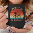 Funny Bicycle Quote Life Is Better On A Bicycle Cycling Bike Coffee Mug Unique Gifts