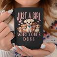Cute Dog Puppy Lover Just A Girl Who Loves Dogs Coffee Mug Unique Gifts