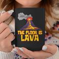 Cute The Floor Is Lava Volcano Science Teacher Coffee Mug Unique Gifts