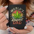 Funny Fathers Day 420 Weed Dad Vintage Worlds Dopest Dad Gift For Women Coffee Mug Unique Gifts