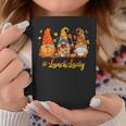 Gnomies Lunch Lady Autumn Fall Leaves Thanksgiving Coffee Mug Unique Gifts