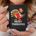 Merry Thanksmas Happy Thanksgiving Merry Christmas Coffee Mug Unique Gifts