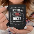 Funny Motorcycle I Kissed A Biker And I Liked It Coffee Mug Unique Gifts