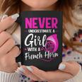 Funny Never Underestimate A Girl With A French Horn Coffee Mug Funny Gifts