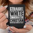 Straight White Conservative Christian Coffee Mug Funny Gifts