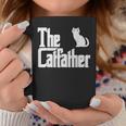 Funny The Catfather Fathers Day Cat Dad Pet Owner Gift Men Coffee Mug Unique Gifts
