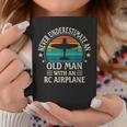 Never Underestimate An Old Man With An Rc Airplane Coffee Mug Funny Gifts