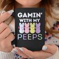 Gaming With My Peeps Easter Peep Video Game Gamer Funny Men Coffee Mug Unique Gifts