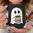 Ghost Drinking Coffee Funny Halloween Costume Coffee Lover Coffee Mug Personalized Gifts