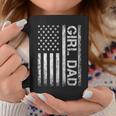 Girl Dad American Flag Father Of Girls Fathers Day Vintage Coffee Mug Funny Gifts