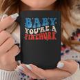 Groovy Baby Youre A Firework 4Th Of July American Flag Coffee Mug Unique Gifts