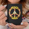 Groovy Peace Hippie Love Sign Love Flower World Peace Day Coffee Mug Funny Gifts